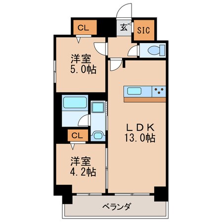 プレサンス丸の内フォートの物件間取画像